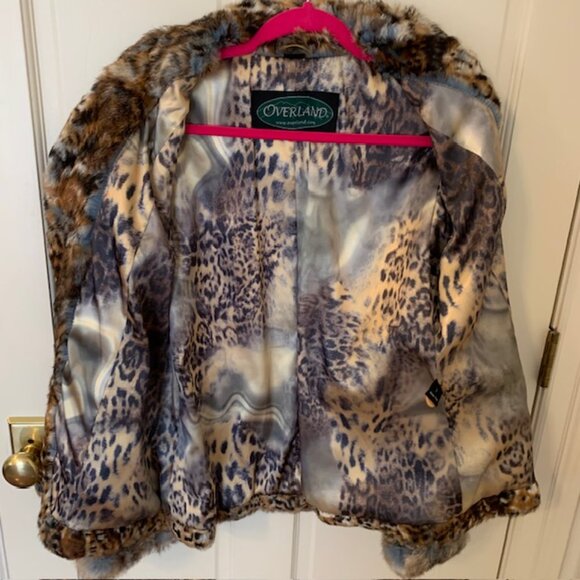 Overland Genuine Leather & Fur Jacket, Size Large - Picture 16 of 16
